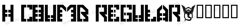 H COUMB Regular字体转换